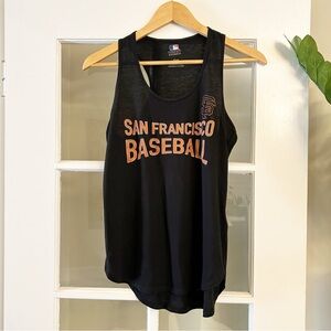 Women's Black & Orange San Francisco  Giants Baseball Racerback Tank Top (M)